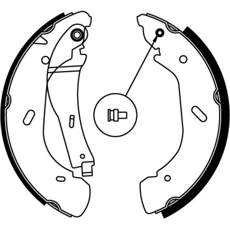 Jeu de mâchoires de frein TRW GS8690 - Visuel 1