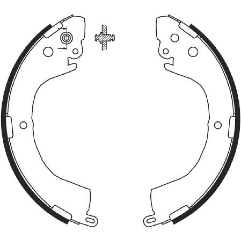 Jeu de mâchoires de frein TRW GS8691 - Visuel 1