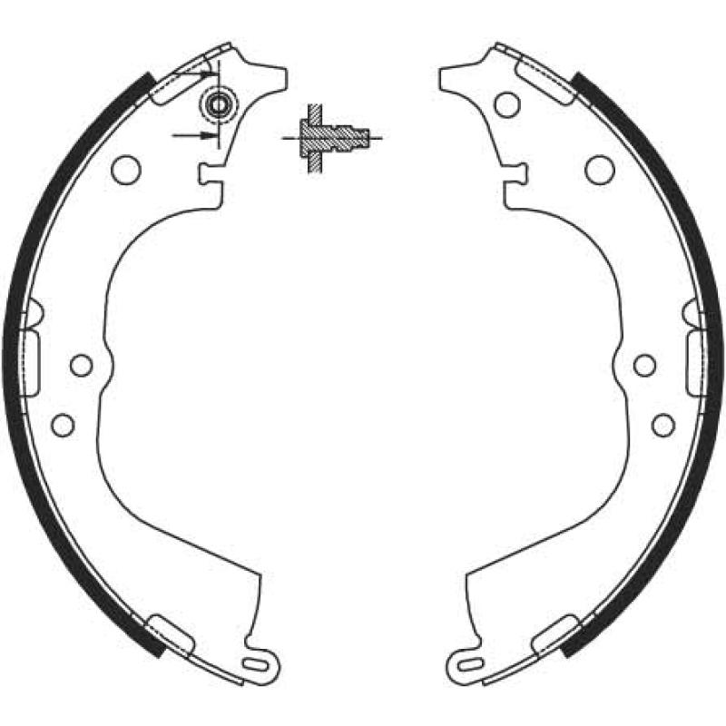 Jeu de mâchoires de frein TRW GS8693 - Visuel 1