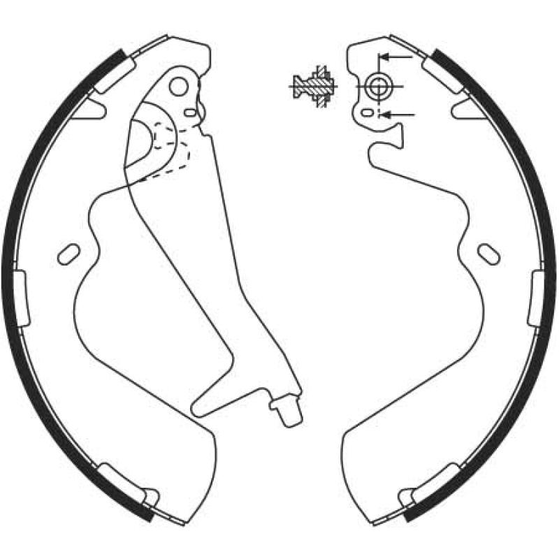 Jeu de mâchoires de frein TRW GS8696 - Visuel 1