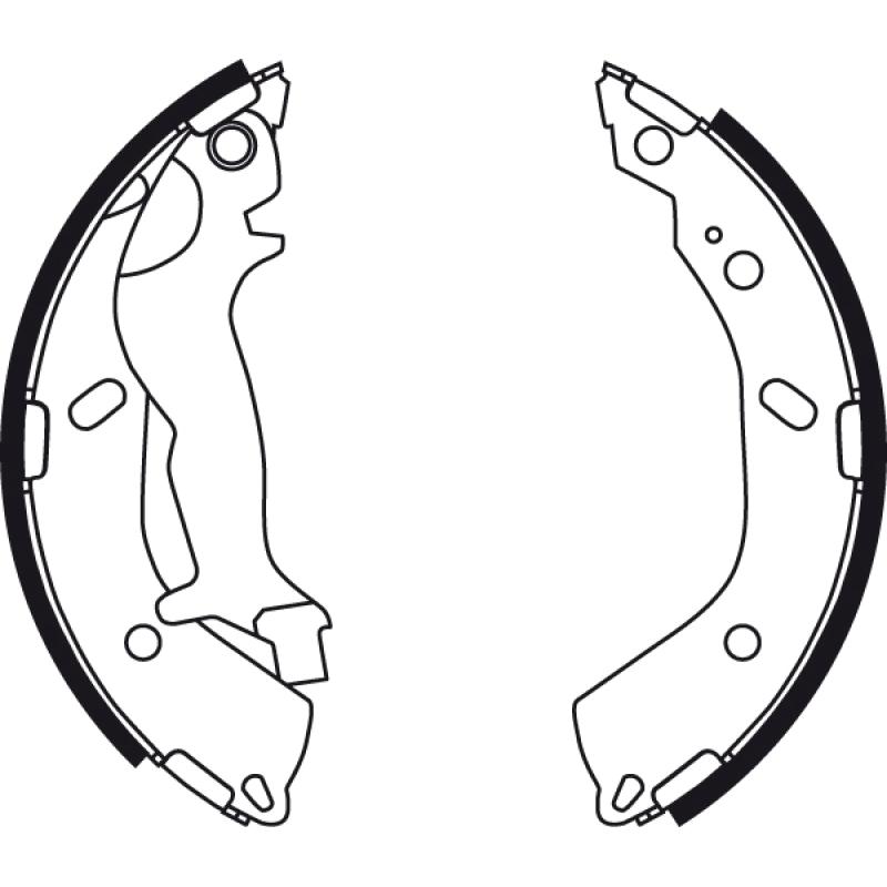 Jeu de mâchoires de frein TRW GS8707 - Visuel 1