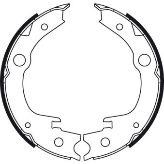 Jeu de mâchoires de frein, frein de stationnement TRW OEM 4654032020