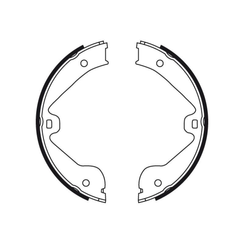 Jeu de mâchoires de frein, frein de stationnement TRW GS8718 - Visuel 1