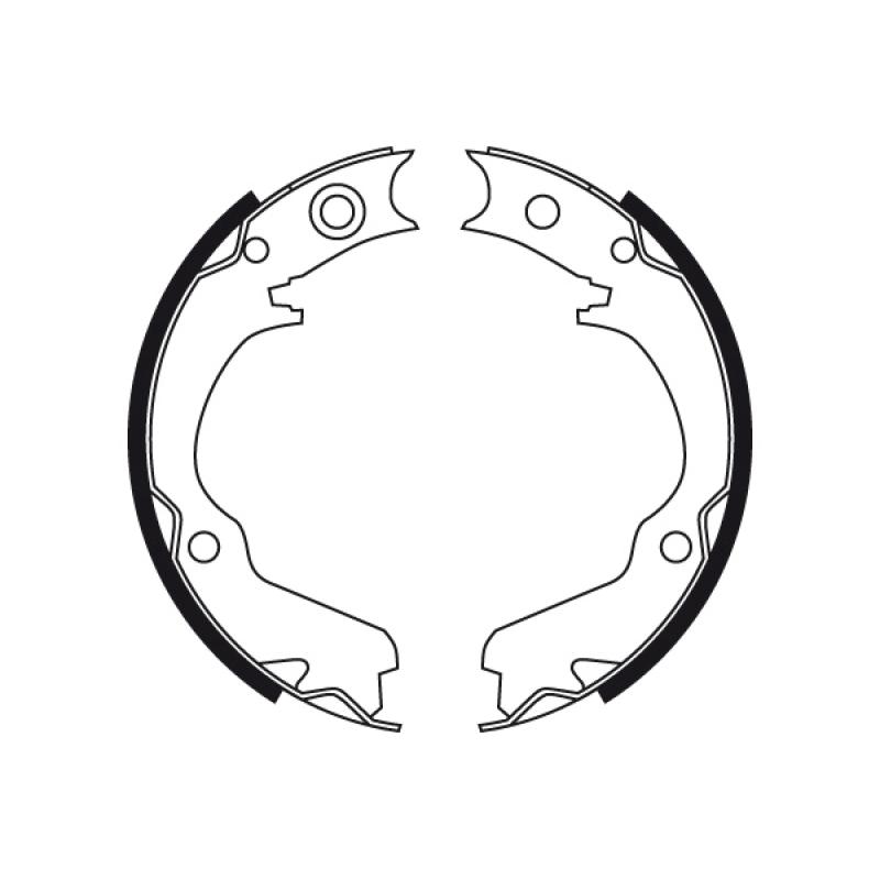 Jeu de mâchoires de frein, frein de stationnement TRW GS8725 - Visuel 1