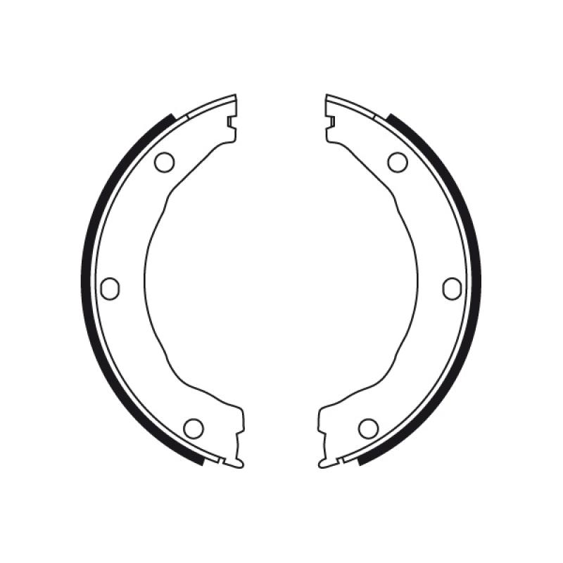 Jeu de mâchoires de frein, frein de stationnement TRW GS8726 - Visuel 1