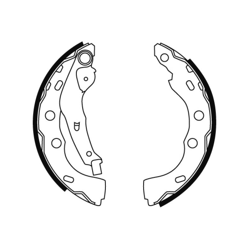 Jeu de mâchoires de frein TRW GS8727 - Visuel 1
