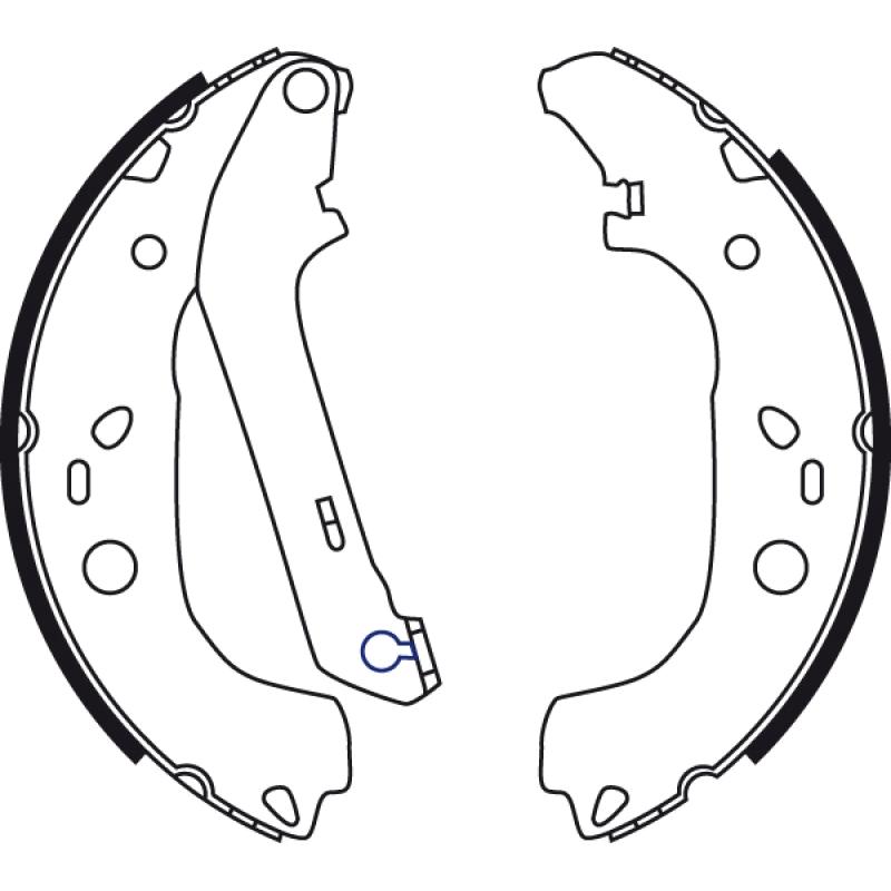 Jeu de mâchoires de frein TRW GS8736 - Visuel 1