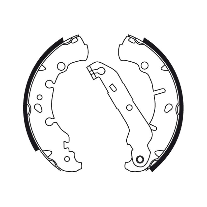 Jeu de mâchoires de frein TRW GS8742 - Visuel 1
