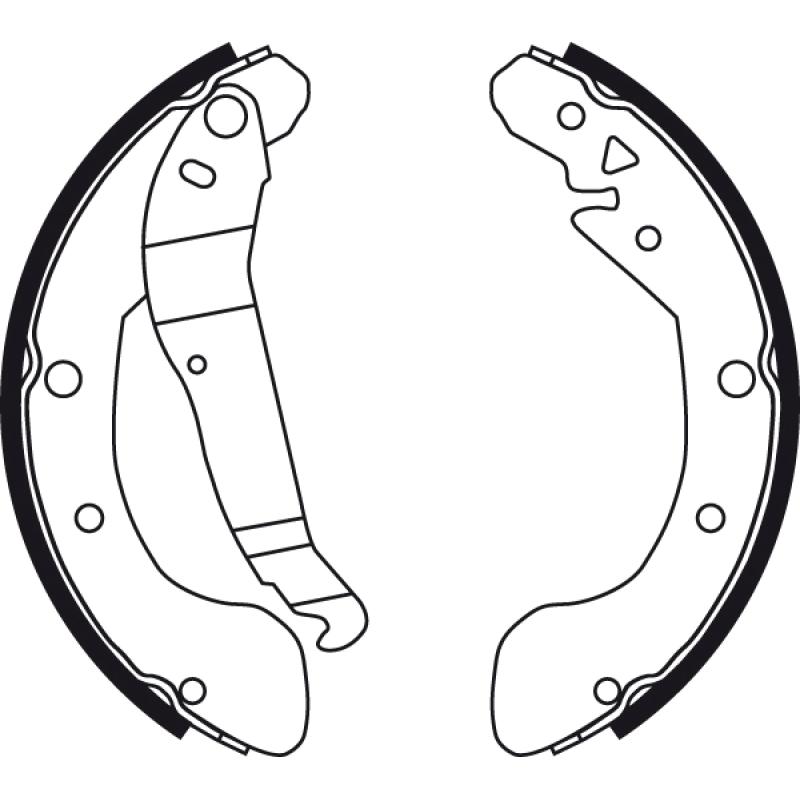 Jeu de mâchoires de frein TRW GS8748 - Visuel 1