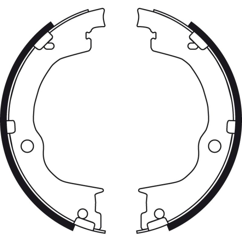Jeu de mâchoires de frein, frein de stationnement TRW GS8749 - Visuel 1