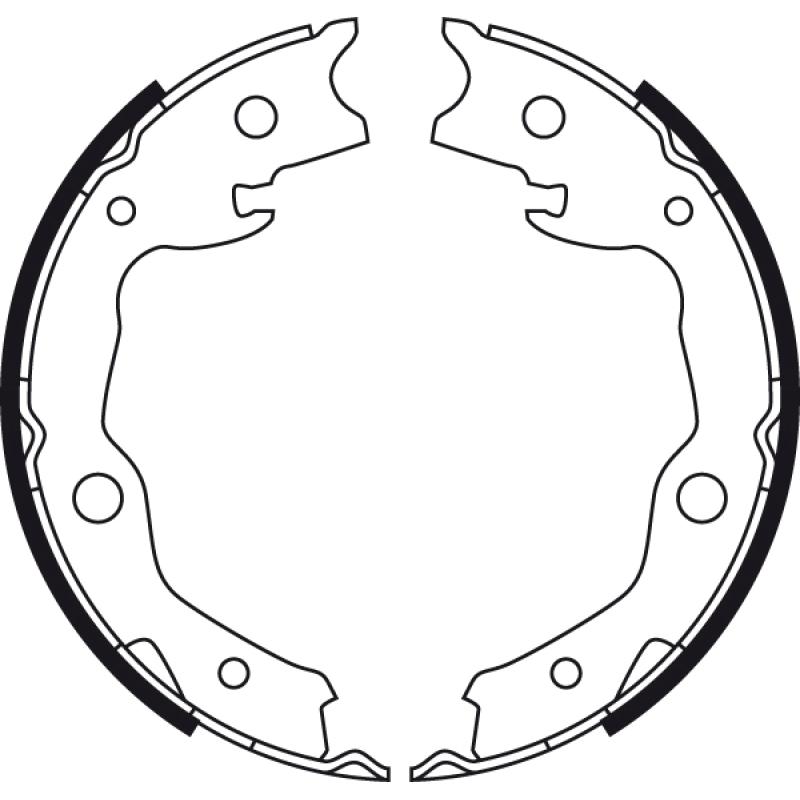 Jeu de mâchoires de frein, frein de stationnement TRW GS8752 - Visuel 1