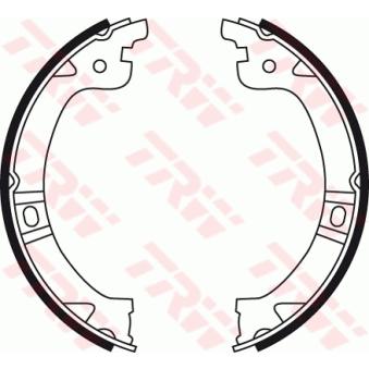 Jeu de mâchoires de frein, frein de stationnement TRW OEM 04882576