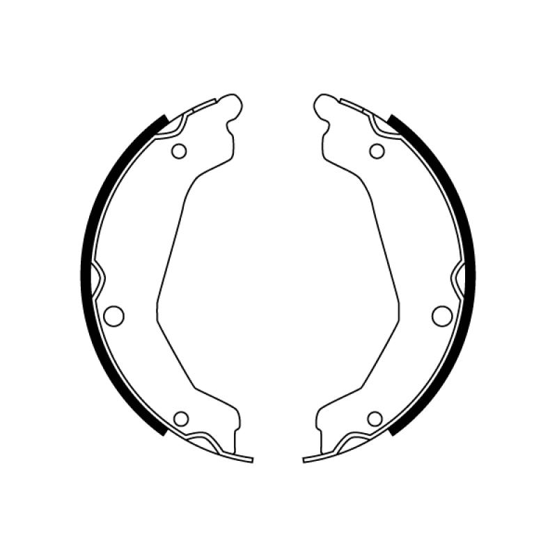 Jeu de mâchoires de frein, frein de stationnement TRW GS8763 - Visuel 1