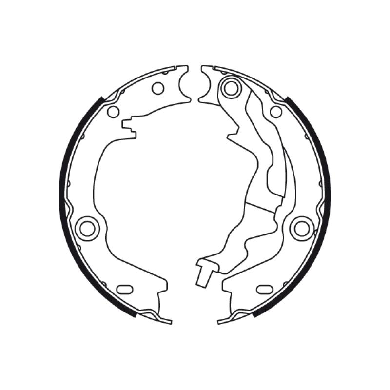 Jeu de mâchoires de frein, frein de stationnement TRW GS8781 - Visuel 1