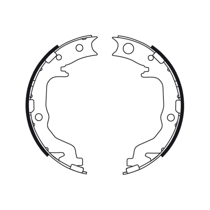 Jeu de mâchoires de frein, frein de stationnement TRW GS8783 - Visuel 1
