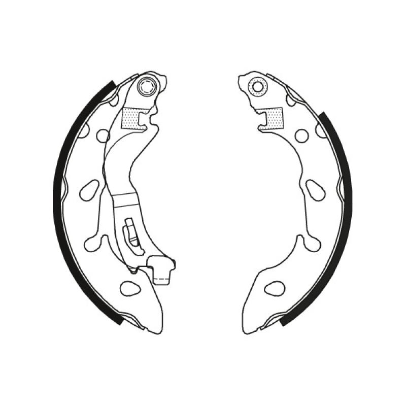 Jeu de mâchoires de frein TRW GS8796 - Visuel 1