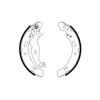 Jeu de mâchoires de frein TRW OEM 1695033