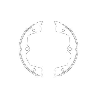 Jeu de mâchoires de frein, frein de stationnement TRW OEM 43053TL0G50
