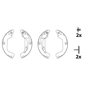 Jeu de mâchoires de frein TRW OEM 13304927 Jeu de mâchoires de frein TRW OEM 13304927