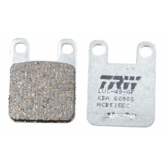 Jeu de 2 plaquettes de frein avant TRW [MCB535EC]
