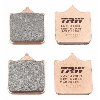 Jeu de 2 plaquettes de frein avant TRW [MCB721SV]
