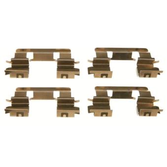 Kit d'accessoires, plaquette de frein à disque TRW PFK463 pour SUZUKI KIZASHI 1.6 VVT-i - 110cv