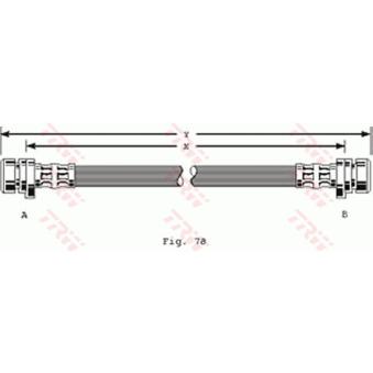 Flexible de frein TRW OEM 46430SA5015