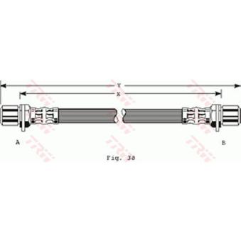 Flexible de frein TRW OEM 9695032405
