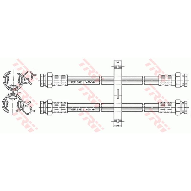 Flexible de frein TRW PHA357 - Visuel 1