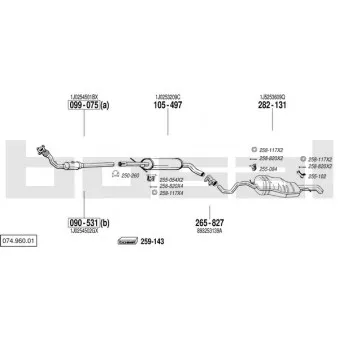 Echappement BOSAL 074.960.01