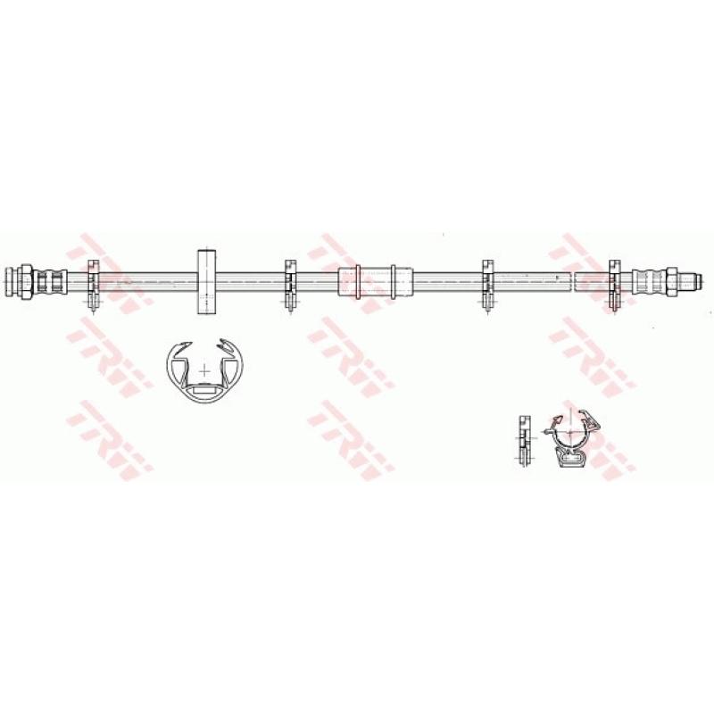 Flexible de frein TRW PHB183 - Visuel 1