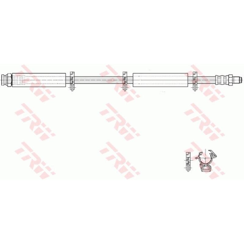 Flexible de frein TRW PHB222 - Visuel 1