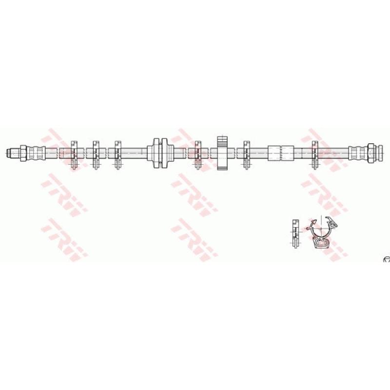 Flexible de frein TRW PHB268 - Visuel 1