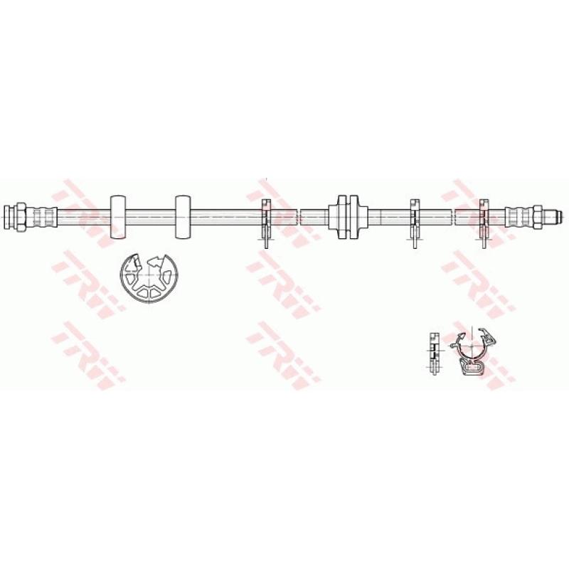 Flexible de frein TRW PHB274 - Visuel 1