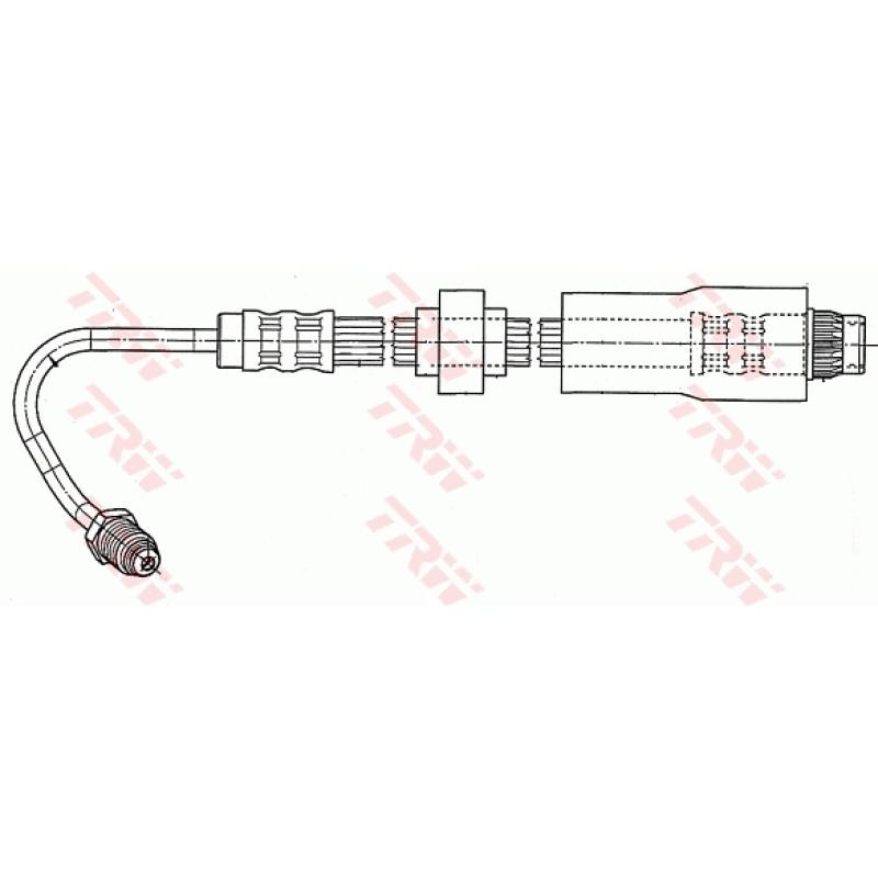 Flexible de frein TRW PHB543 - Visuel 1