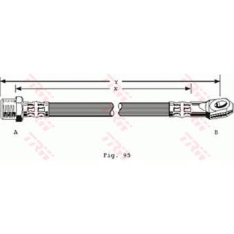 Flexible de frein TRW OEM 744401 Flexible de frein TRW OEM 744401