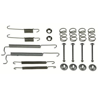 Kit d'accessoires, mâchoire de frein TRW SFK116 pour OPEL KADETT 1.6 - 82cv