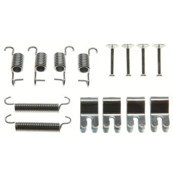 Kit d'accessoires, mâchoires de frein de stationnement TRW SFK385 pour PEUGEOT PARTNER 1.6 VVT-i - 110cv