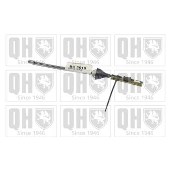 Tirette à câble, frein de stationnement QUINTON HAZELL OEM 1232018