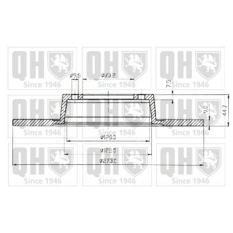 Jeu de 2 disques de frein avant QUINTON HAZELL OEM sdb000156eva Jeu de 2 disques de frein avant QUINTON HAZELL OEM sdb000156eva