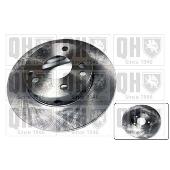 Jeu de 2 disques de frein avant QUINTON HAZELL BDC3444 pour CITROEN C5 D 2.0 - 75cv