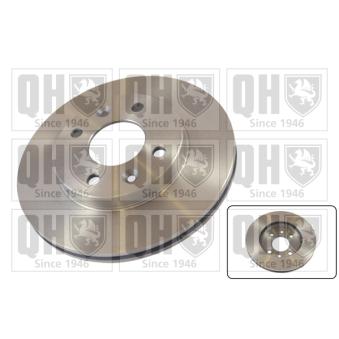 Jeu de 2 disques de frein avant QUINTON HAZELL BDC3546 pour SMART FORFOUR 1.8 - 110cv