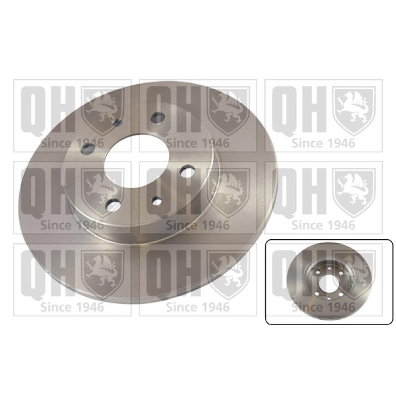 Jeu de 2 disques de frein arrière QUINTON HAZELL BDC3592 - Visuel 1