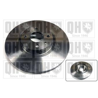 Jeu de 2 disques de frein avant QUINTON HAZELL BDC3766 pour ABARTH 500C / 595C / 695C 1,4 - 140cv