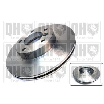 Jeu de 2 disques de frein avant QUINTON HAZELL BDC3804 pour BMW Série 3 320td - 150cv