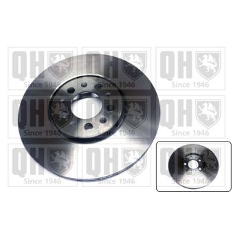 Jeu de 2 disques de frein avant QUINTON HAZELL BDC4531 pour VOLKSWAGEN GOLF 2.9 VR6 Syncro - 190cv