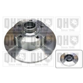 Jeu de 2 disques de frein arrière QUINTON HAZELL BDC4552 pour HYUNDAI I30 1.9 TDI - 110cv