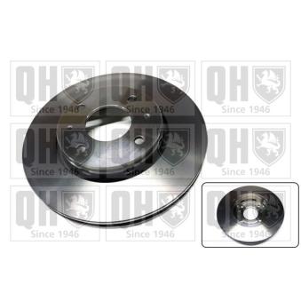 Jeu de 2 disques de frein avant QUINTON HAZELL BDC4572 pour AUDI A4 1.6 - 109cv