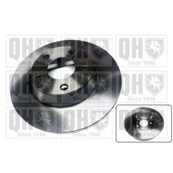 Jeu de 2 disques de frein avant QUINTON HAZELL BDC4578 pour AUDI 80 1.9 Di - 75cv