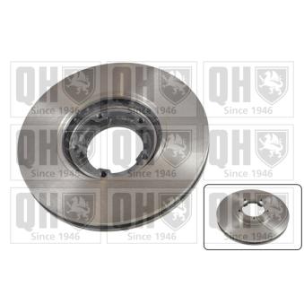 Jeu de 2 disques de frein avant QUINTON HAZELL BDC4583 pour FORD TRANSIT 2.5 DI - 70cv